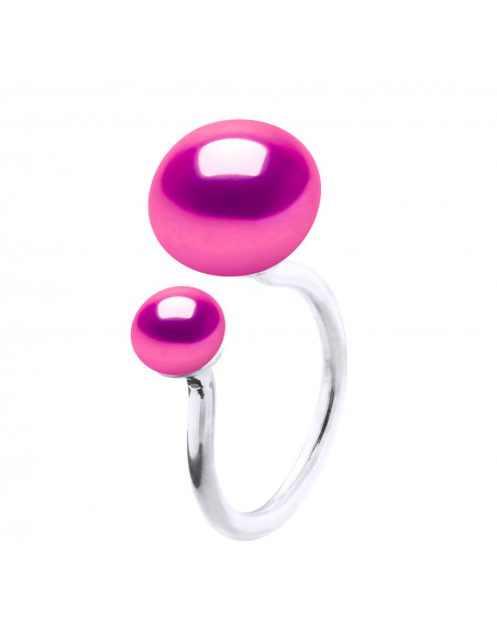 Bague Duo Perles de Culture en Argent 925 - NATALY