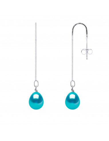 Pearl pearl pear pear pear earrings 925 - Mariana