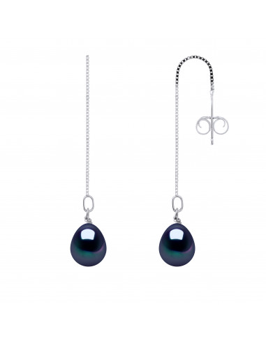 Pearl pearl pear pear pear earrings 925 - Mariana