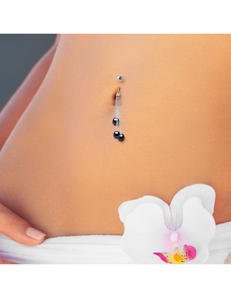 Piercing 3 Brelce Culture Beads - Several colors available - Silver 925 - Carla