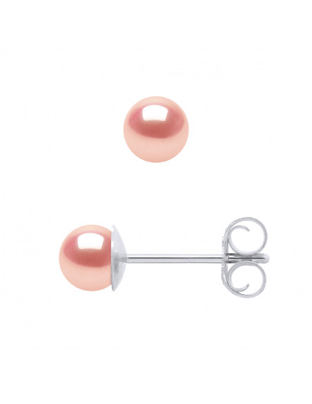 Boucles d'Oreilles Perles de Culture 4-5 mm - 5 Coloris Disponibles - Argent 925 - MARIE