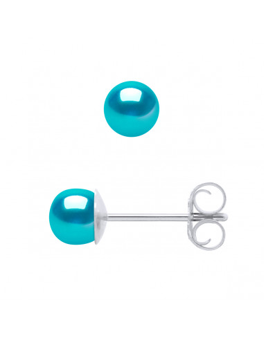 Pendientes de cordones de 4-5 mm - 5 colores disponibles - plata 925 - Marie