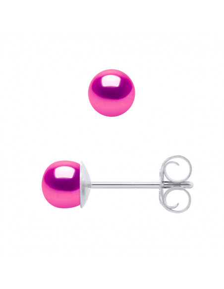 Pendientes de cordones de 4-5 mm - 5 colores disponibles - plata 925 - Marie