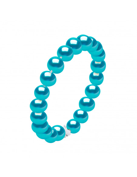 925 Silberkultur-Perlenring - 4 Farben - Sarah