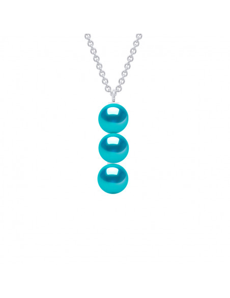 Trilogy Necklace 3 Silver Culture Beads 925 - Sarah