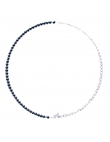 Collar de cuentas de plata 925 - 4 colores - Maevana