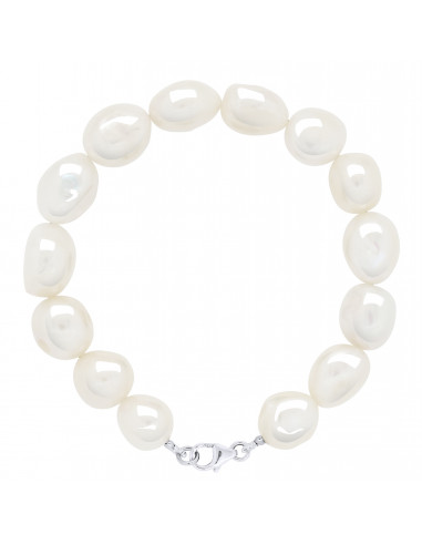 Bracciale per perline barocche 11 mm in argento 925 - Maya