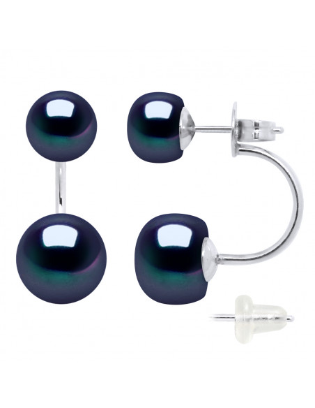 Orecchini Duo argento Cultura perline 925 - Eva