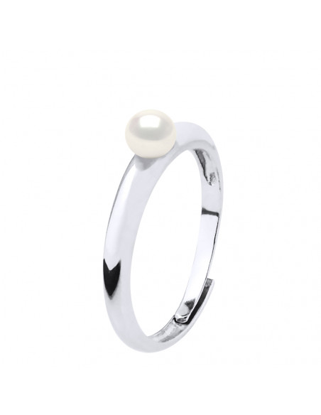 Anello perlato di cultura da 4 mm in 925 - Lea Silver