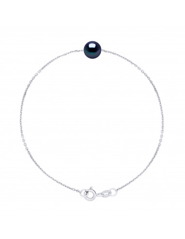 Branzello rotondo perlina String dritto 7 mm in argento 925 - 6 colori - romy