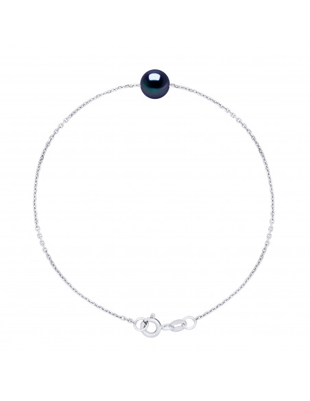 Branzello rotondo perlina String dritto 7 mm in argento 925 - 6 colori - romy