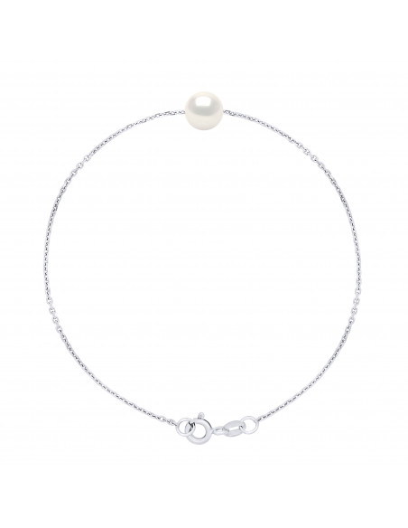 Branzello rotondo perlina String dritto 7 mm in argento 925 - 6 colori - romy