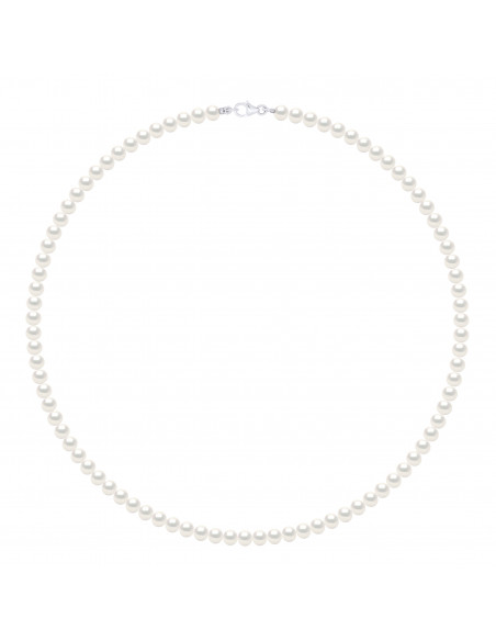 Collar Rango de semi redondo semi Ronda 6 mm - 2 colores - Plata 925 - Elyaya