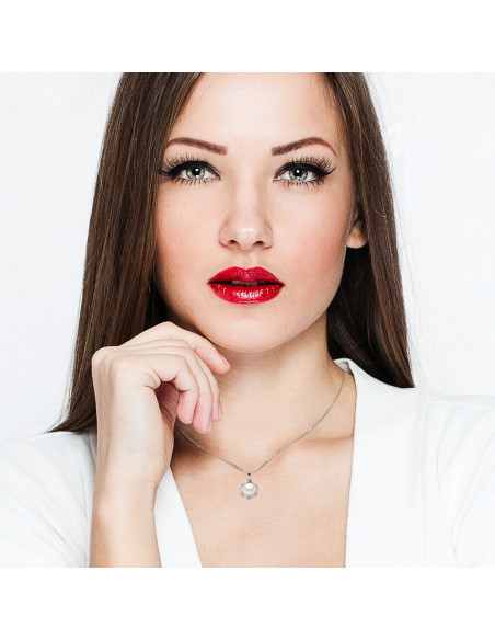 Venetian Silver Silver and Real Pearl Necklace