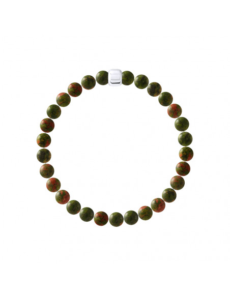 Braccialetto protettivo in unikate naturale - Argento 925 - Thasos