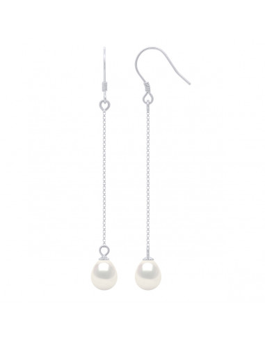 Orecchini in attesa in argento 925 con perle di pera pera perle da pera 7 mm - 4 colori - Alba