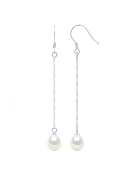 Orecchini in attesa in argento 925 con perle di pera pera perle da pera 7 mm - 4 colori - Alba