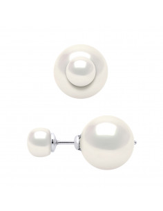 Pendientes Doble Cultura de plata Beads 925 - Lana