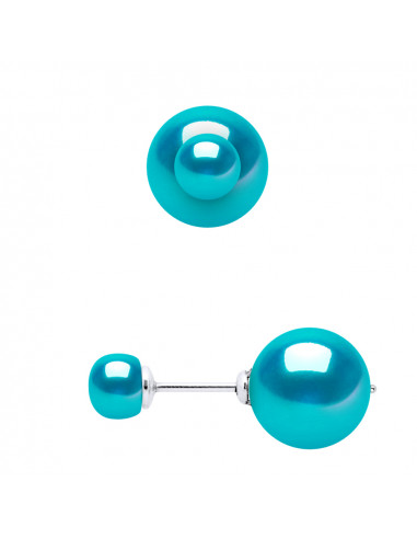 Doppie orecchini perline in argento 925 - Lana