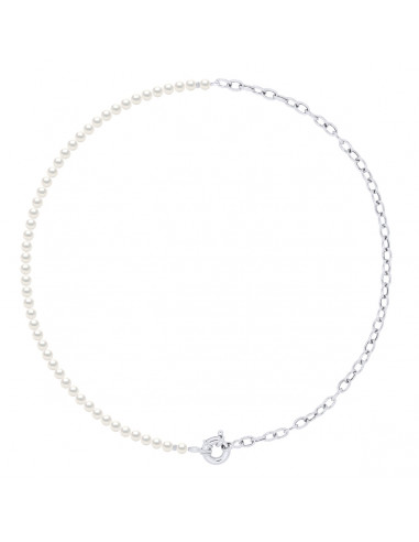 925 Silver Culture Bead Necklace - 4 Colors - Maevana