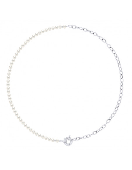 Collar de cuentas de plata 925 - 4 colores - Maevana