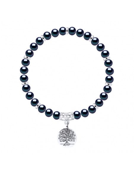 BREWS BRELEPER CULTURE BELOW SEMI ROUNDS 6-7 mm in 925 silver - Black Living Tree