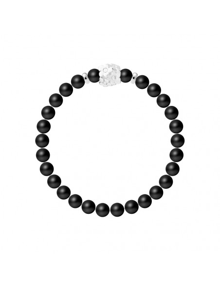 Bracciale Fiori Agata Black Silver 925 - Power Flower