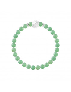 Bracelet Flowers Aventurine Verte en Argent 925 - FLOWER POWER