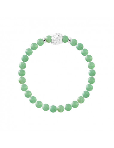 Bracelet Flowers Agventurine Green Silver 925 - Flower Power