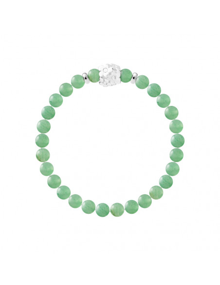 Bracelet Flowers Aventurine Verte en Argent 925 - FLOWER POWER
