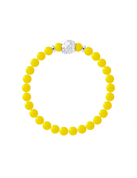 Fiori di braccialetto Agata Agata Giallo argento 925 - Potenza dei fiori