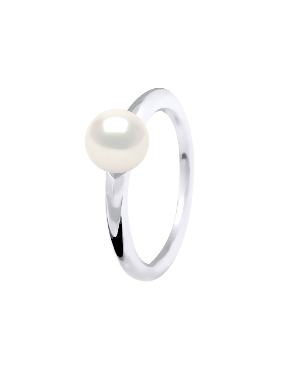 Bague perle de cheap culture blanche