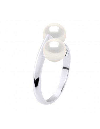 Toi & Moi Ring Silber Perlen 925 - ADELE