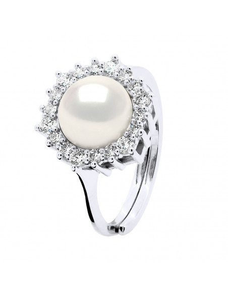 Anello per talloni in argento 925 e ossidi di zirconio - Apolline