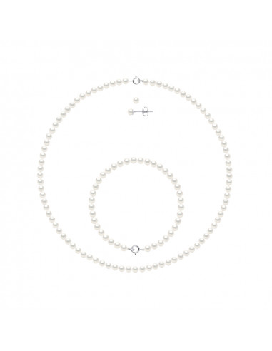 Necklaces, Bracelets and Earrings Culture Beads and 925 - 8 Colors available - Albane