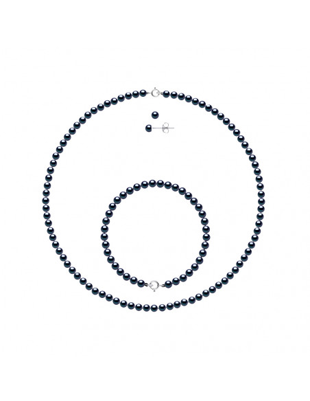 Necklaces, Bracelets and Earrings Culture Beads and 925 - 8 Colors available - Albane