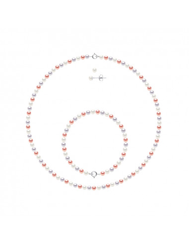 Collane, bracciali e orecchini perline culturali e 925 - 8 colori disponibili - Albane