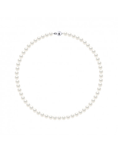 Collana per perline di coltura rotonda 6-7 mm - 4 colori disponibili - Argento 925 - Salome