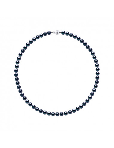 Round Culture Beads Necklace 6-7 mm - 4 Colors available - Silver 925 - Salome