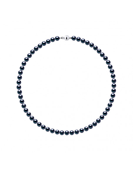 Collana per perline di coltura rotonda 6-7 mm - 4 colori disponibili - Argento 925 - Salome