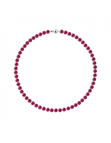 Round Culture Beads Necklace 6-7 mm - 4 Colors available - Silver 925 - Salome