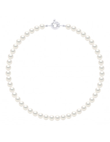 Collana Classifica Real Pearls Argento Argento Chiusura