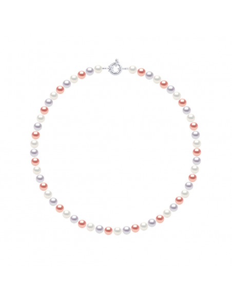Collana Classifica Real Pearls Argento Argento Chiusura