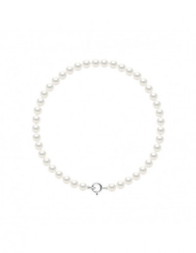 Wasser Perlen Armbänder Halbrund - Mehrere Größen verfügbar - Silber 925 - CLAIRE