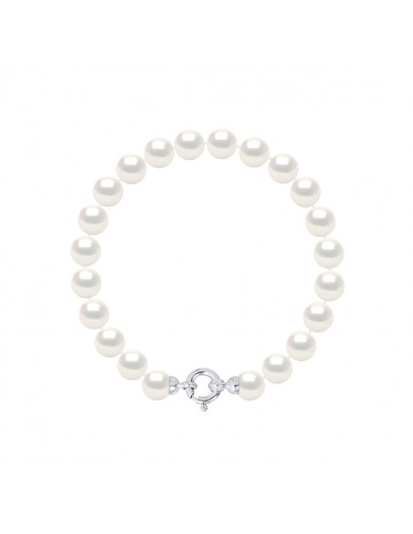 Pulseras semi redondas de cuentas - varios tamaños disponibles - en plata 925 - Capucine