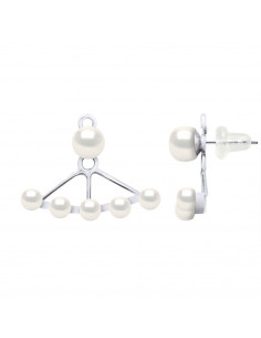 Boucles d'Oreilles Perles de Culture - 2 Coloris - Argent 925 - LINDA