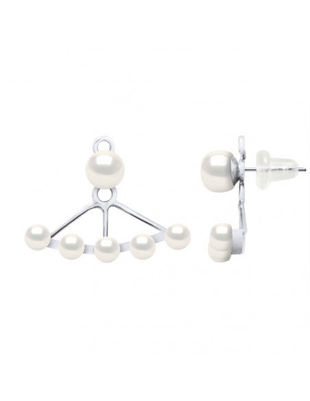 Orecchini per perle di coltura - 2 colori - Argento 925 - Linda