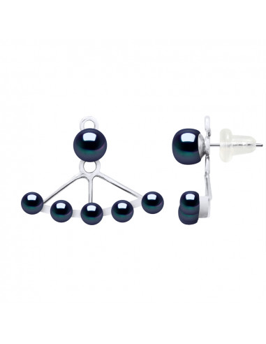 Culture Bead Earrings - 2 Colors - Silver 925 - Linda