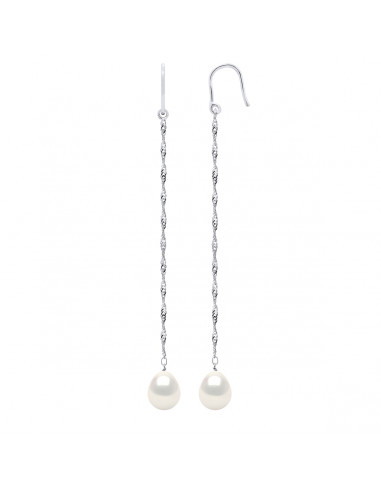 925 Thousand Silver Earrings & Freshwater Water Culture Beads Pacific Pearls