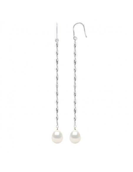 925 Thousand Silver Earrings & Freshwater Water Culture Beads Pacific Pearls